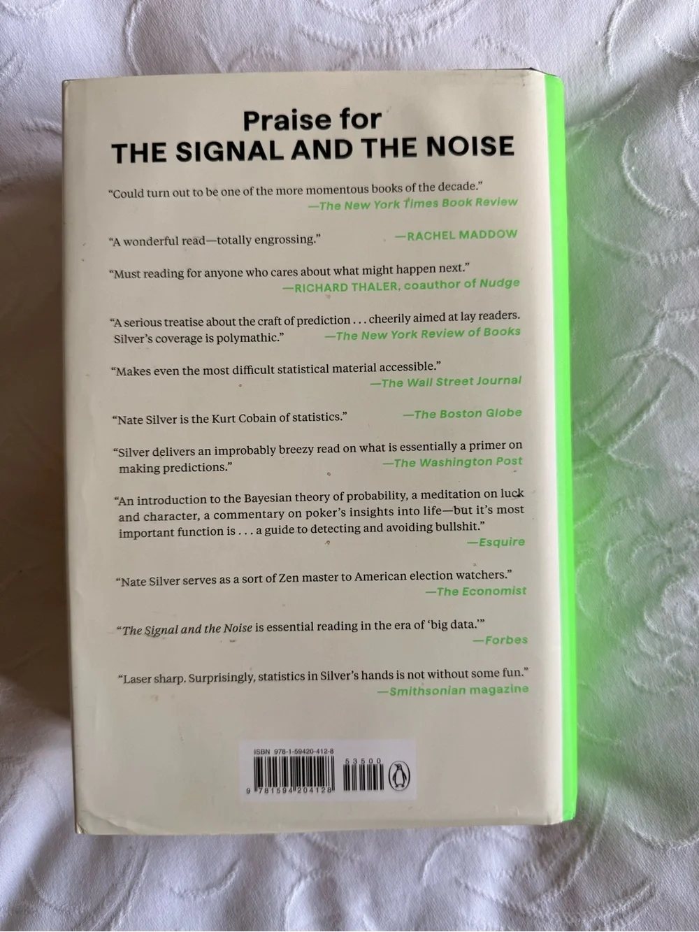 On the Edge The Art of Risking Everything Nate Silver Hardcover Book 2024